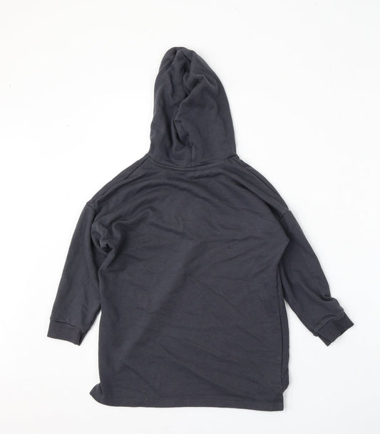 George Girls Blue Polyester Pullover Hoodie Size 5-6 Years