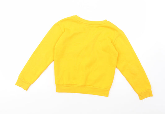 Primark Girls Yellow Polyester Pullover Sweatshirt Size 9-10 Years Pullover - NYC