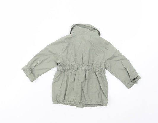 Gap Baby Green Basic Coat Coat Size 12-18 Months Button