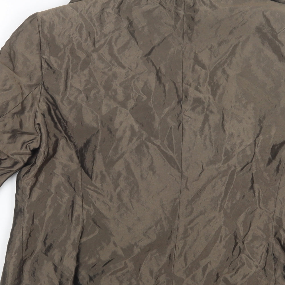 Alex & Co. Womens Brown Jacket Blazer Size 16 Tie
