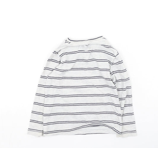 Marks and Spencer Boys Multicoloured Cotton Basic Casual Size 2-3 Years Round Neck - robot