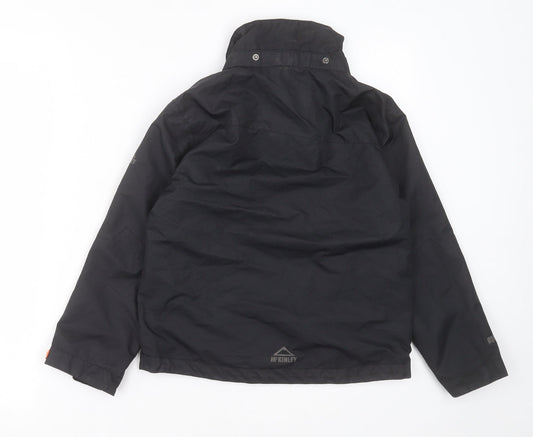 McKINLEY Boys Black Jacket Size 8 Years Zip