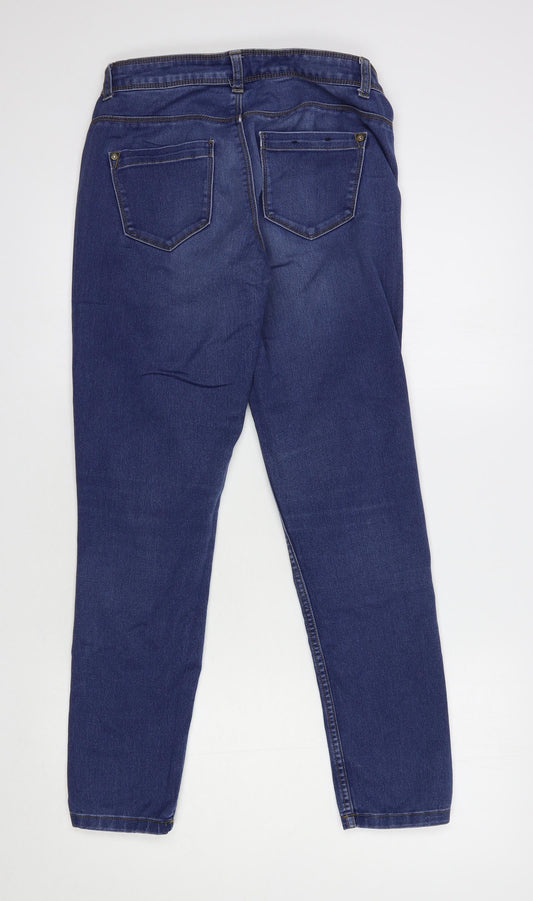 Only Womens Blue Cotton Skinny Jeans Size 30 in L28 in Regular Button