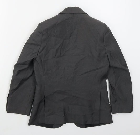 BHS Boys Grey Jacket Size 8 Years Button