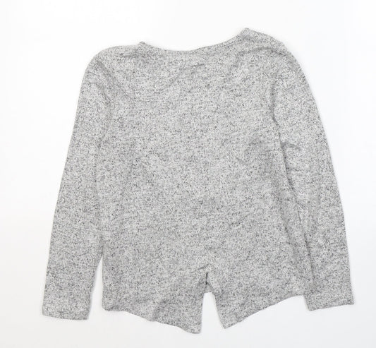 Ilovegirlswear Girls Grey Round Neck Polyester Pullover Jumper Size 9 Years Pullover - Stay Magical
