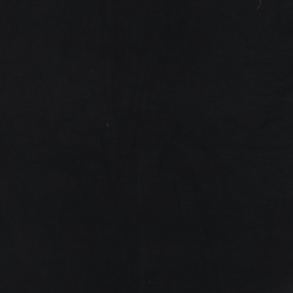 Gap Womens Black Polyester Jersey T-Shirt Size S V-Neck