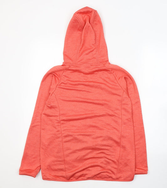 Canterbury Womens Orange Polyester Pullover Hoodie Size 10 Pullover - Activewear