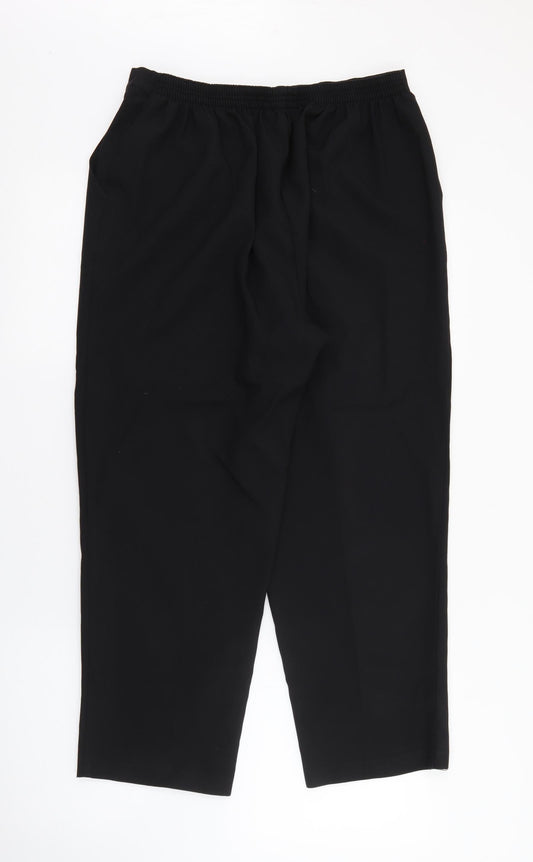Cloassic Womens Blue Polyester Trousers Size 16 L23 in Regular