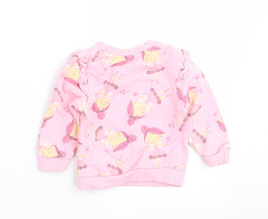 Studio Girls Pink Cotton Pullover Jumper Size 6-9 Months - Mama's little bestie