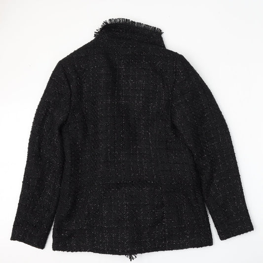 F&F Womens Black Jacket Size 12 Button