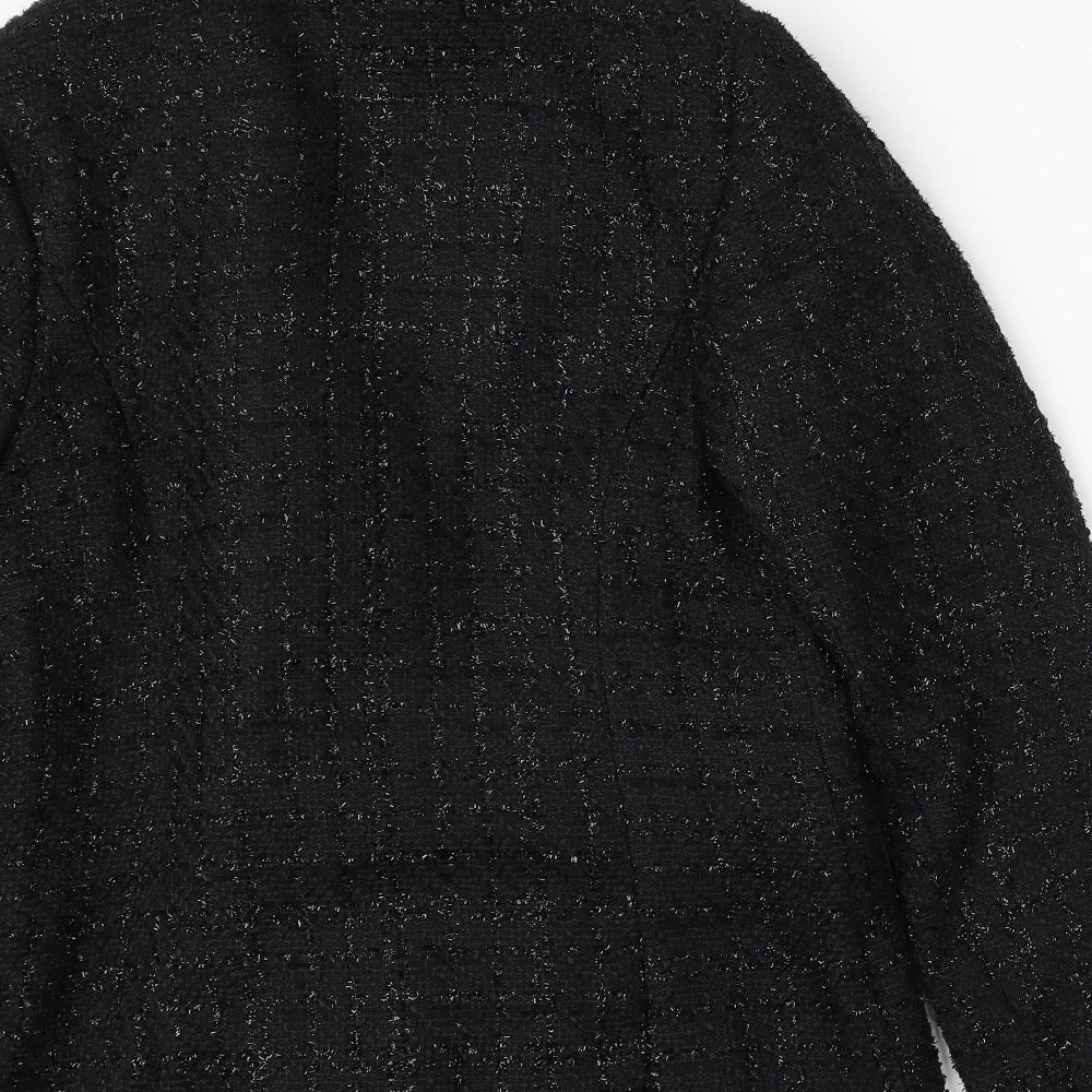 F&F Womens Black Jacket Size 12 Button