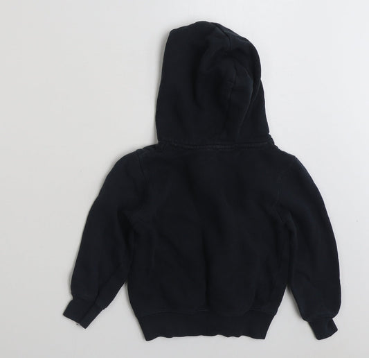 La Redoute Boys Blue Cotton Pullover Hoodie Size 5 Years Pullover - CAP' OU & PAS CAP'