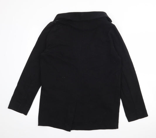 Dorothy Perkins Womens Black Cotton Jacket Blazer Size 12