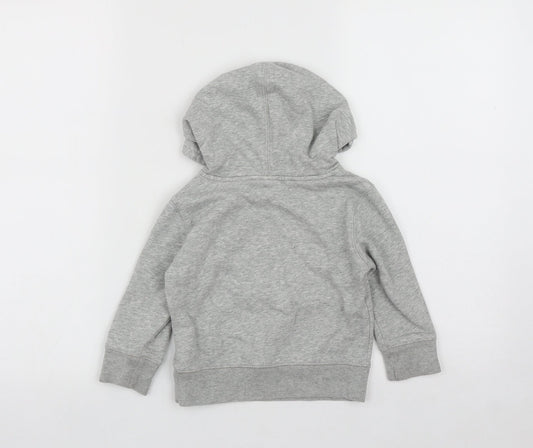 Gap Boys Grey Cotton Pullover Hoodie Size 2 Years