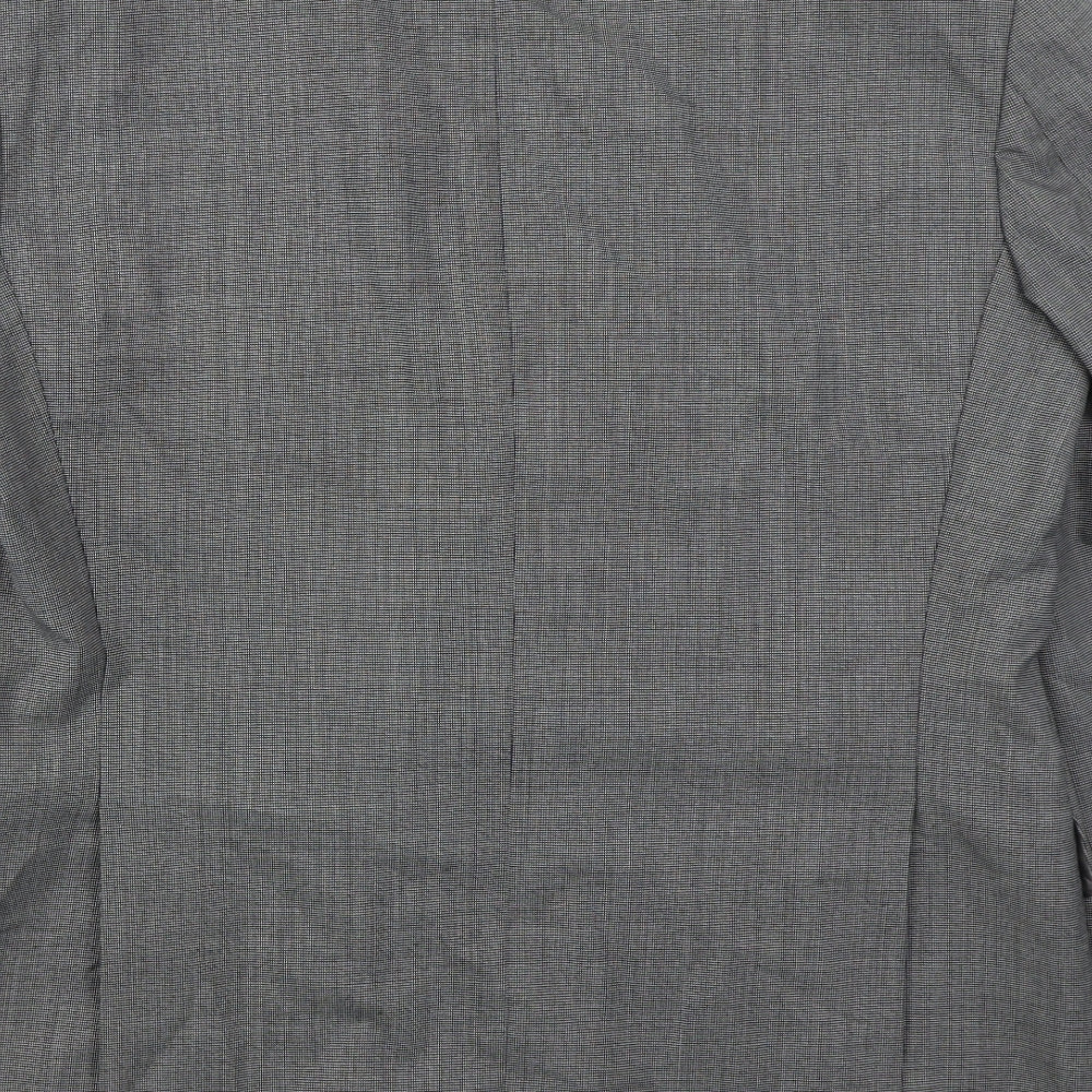 McKillens Mens Grey Polyester Jacket Suit Jacket Size 44