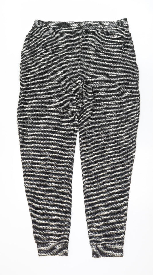 ASOS Womens Black Acrylic Trousers Size 10 L30 in Regular Zip