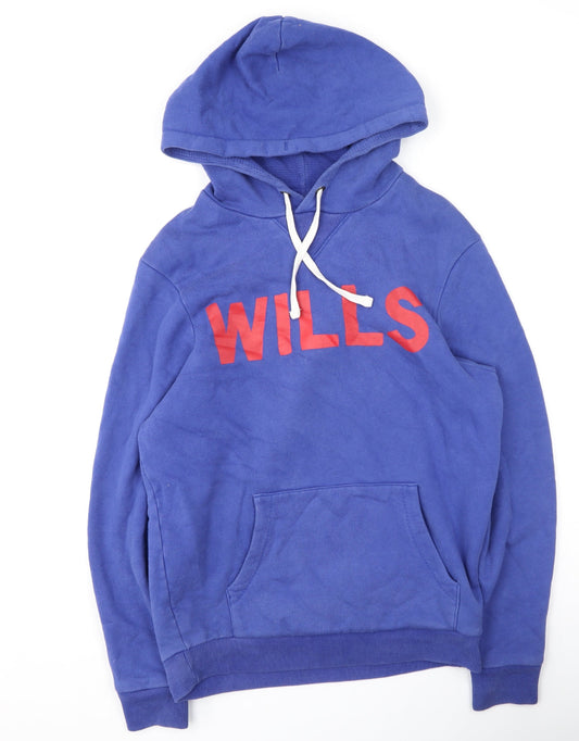 Jack Wills Mens Purple  Cotton Pullover Hoodie Size XS