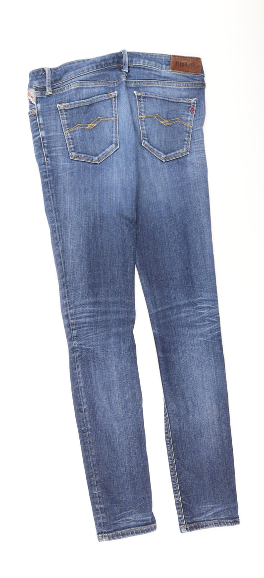 Luz Womens Blue Cotton Skinny Jeans Size 29 L32 in Regular