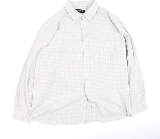 Arnold Palmer Mens Beige Plaid Polyester Polo Size 2XL Collared