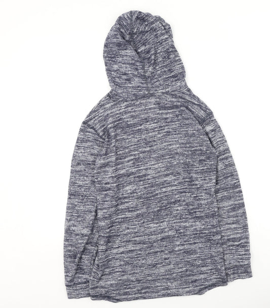 Debenhams Girls Blue Polyester Pullover Hoodie Size 11-12 Years - Butterflies