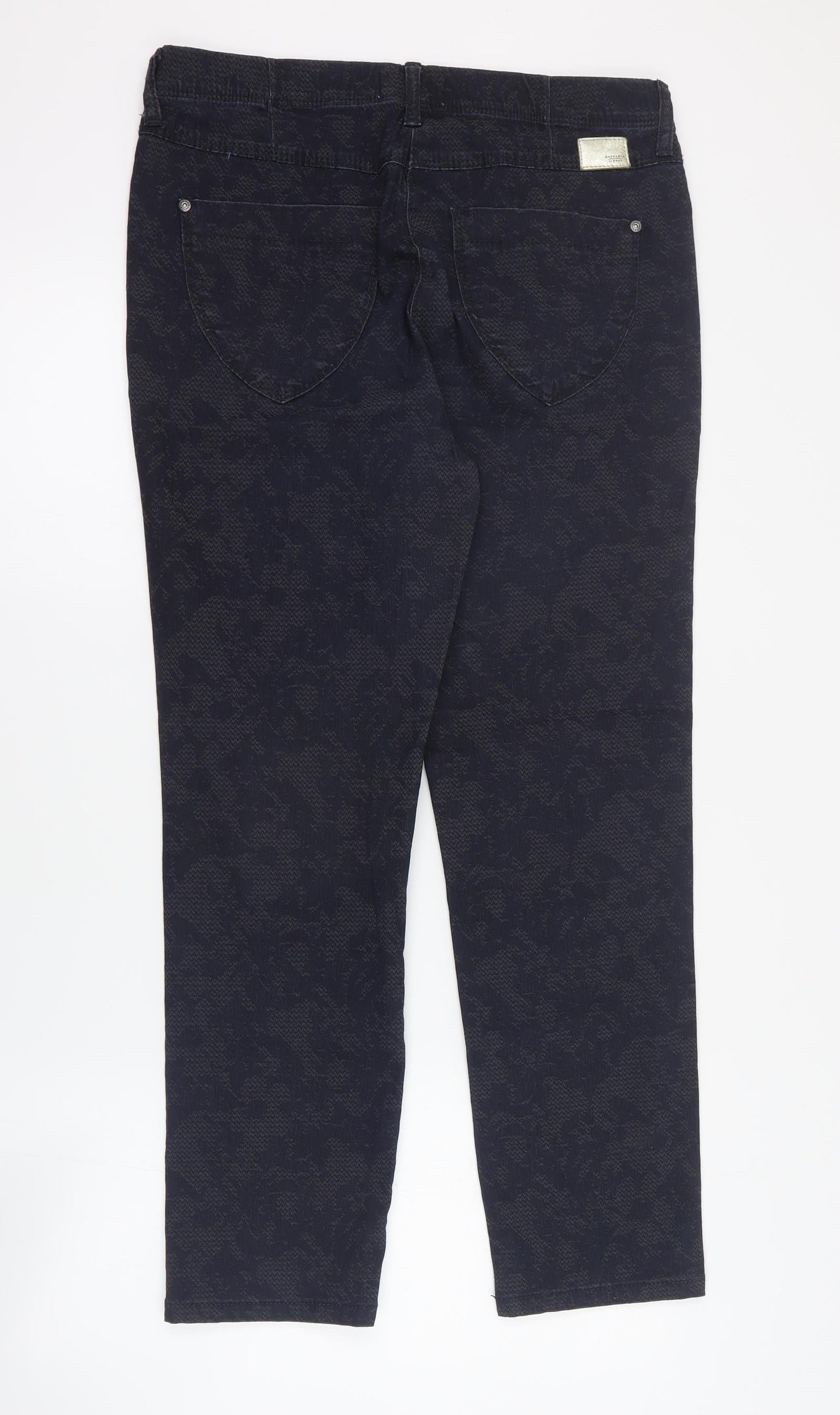 Raphaela Womens Blue  Cotton Skinny Jeans Size 12 L28 in Regular Zip