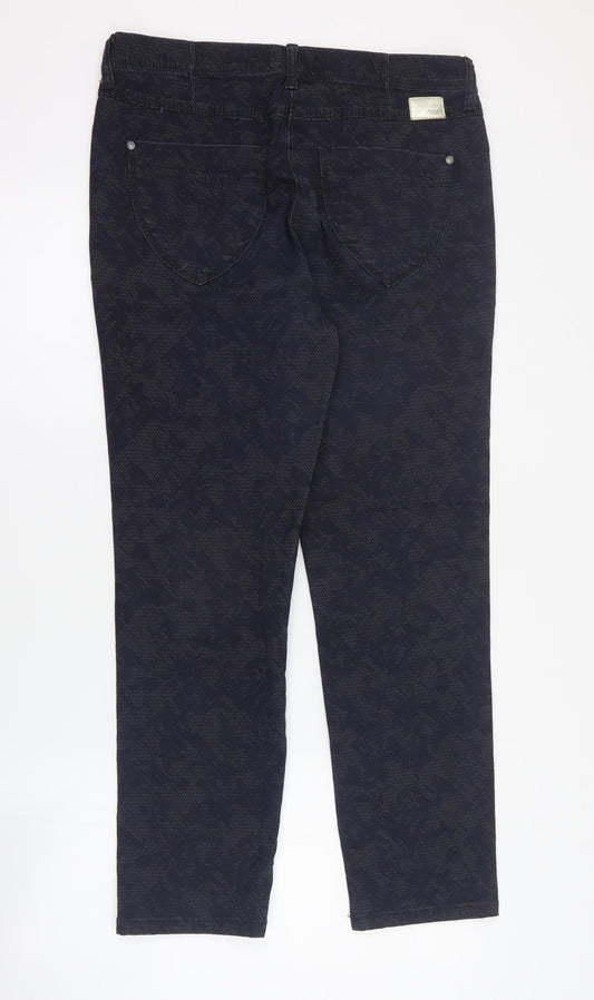 Raphaela Womens Blue  Cotton Skinny Jeans Size 12 L28 in Regular Zip