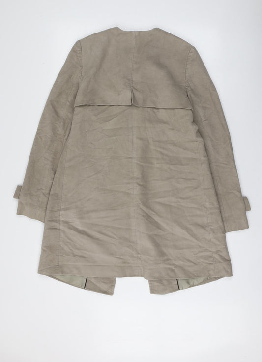 NEXT Womens Beige Overcoat Coat Size 6