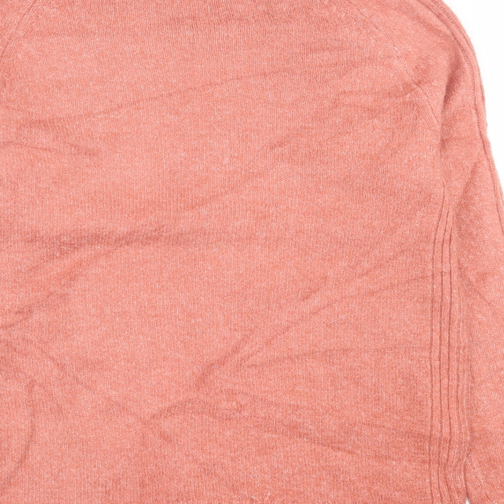 Marks and Spencer Womens Pink Crew Neck Acrylic Pullover Jumper Size XS