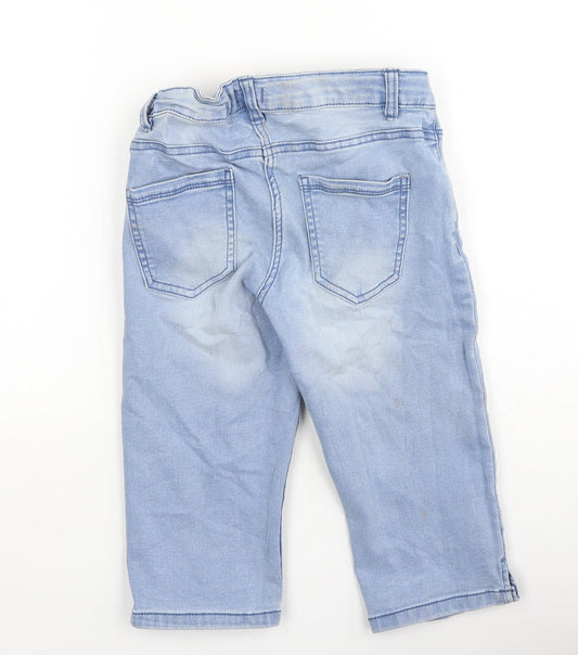 Lily & Dan Girls Blue Cotton Straight Jeans Size 10-11 Years Regular