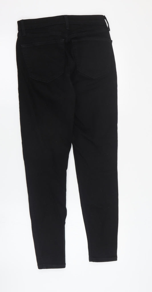 Topshop Womens Black Polyester Skinny Jeans Size 28 in L30 in Regular Zip