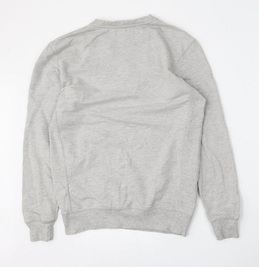 Open Mens Grey Cotton Pullover Sweatshirt Size S