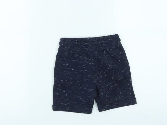 F&F Boys Blue Cotton Cropped Trousers Size 18-24 Months Drawstring - Jurassic World