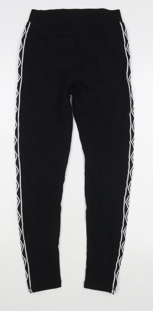 Umbro Womens Black Cotton Jogger Leggings Size XS L25 in