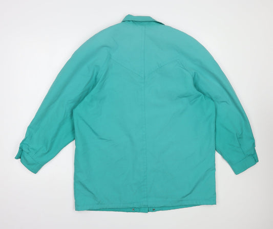 Telesport Womens Green Jacket Size 10 Button