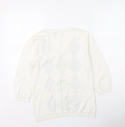 Liz Claiborne Womens Multicoloured Cotton Pullover Sweatshirt Size M