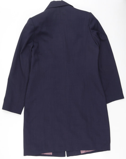 Kit Womens Blue Polyester Fit & Flare Size 12 V-Neck