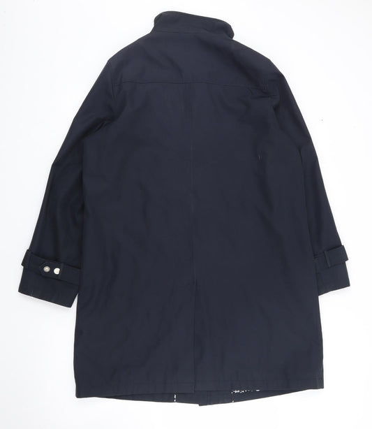 David Parry Womens Blue Jacket Coat Size 14