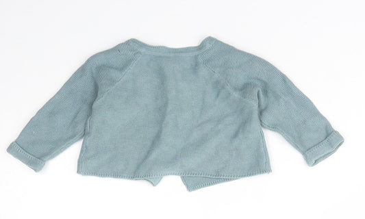 Disney Baby Girls Blue Cotton Cardigan Jumper Size 3-6 Months - Disney
