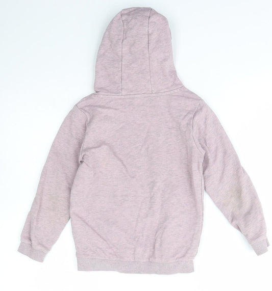 TU kids Girls Purple Cotton Pullover Hoodie Size 7 Years