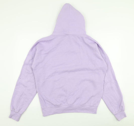 Femme Luxe Womens Purple Polyester Pullover Hoodie Size M Pullover