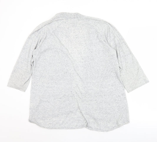 Gap Womens Grey Collared Cotton Cardigan Jumper Size M