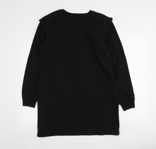 Primark Womens Black Cotton Pullover Hoodie Size XS