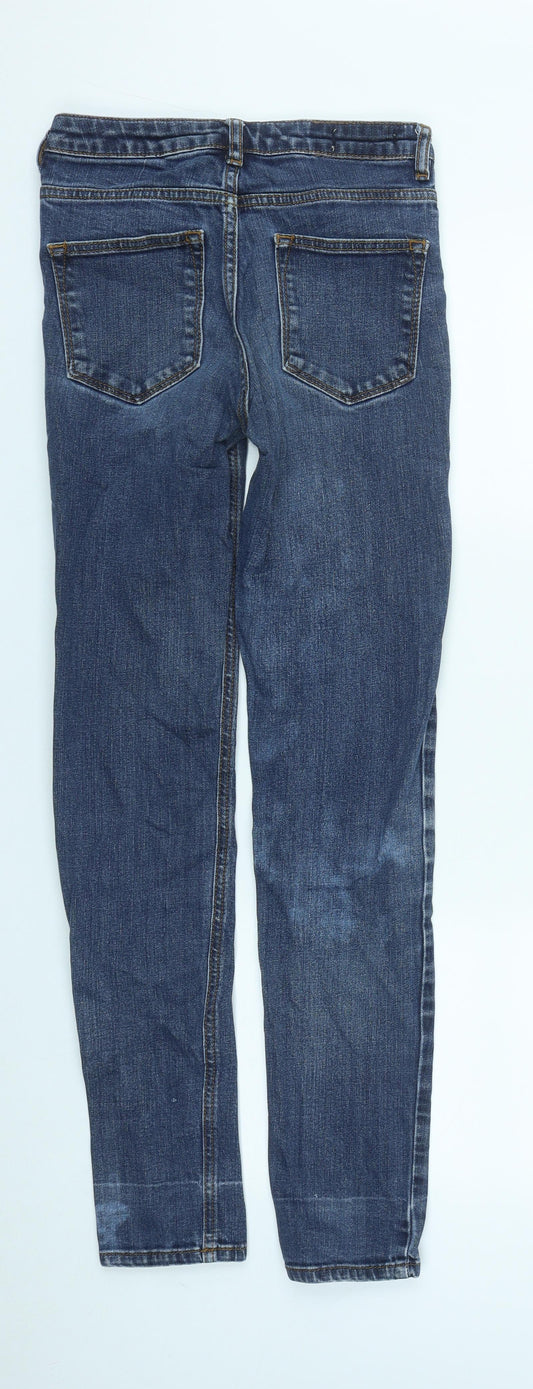 Inwear Mens Blue Cotton Straight Jeans Size 27 in L30 in Regular Zip