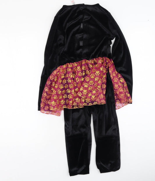 Preworn Girls Multicoloured Polyester Jumpsuit One-Piece Size 9-10 Years - fancy dress