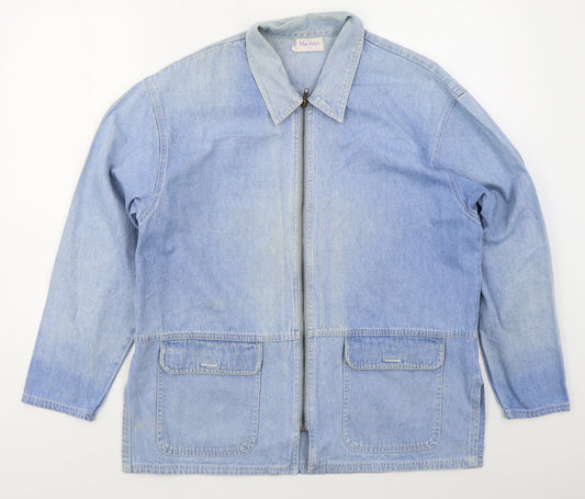 Mackays Womens Blue Jacket Zip Size S