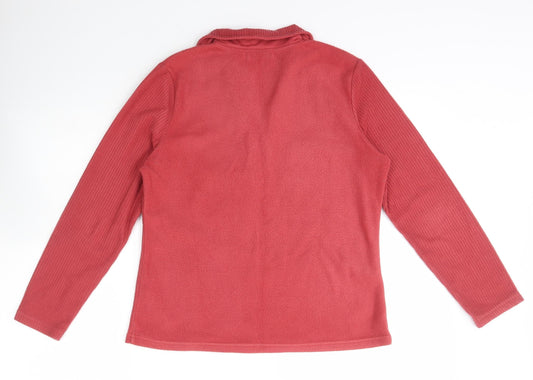 M&Co. Womens Pink Polyester Pullover Sweatshirt Size M Pullover