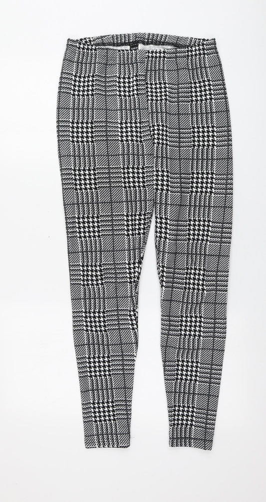 SheIn Womens Multicoloured Houndstooth Polyester Jogger Leggings L26 in
