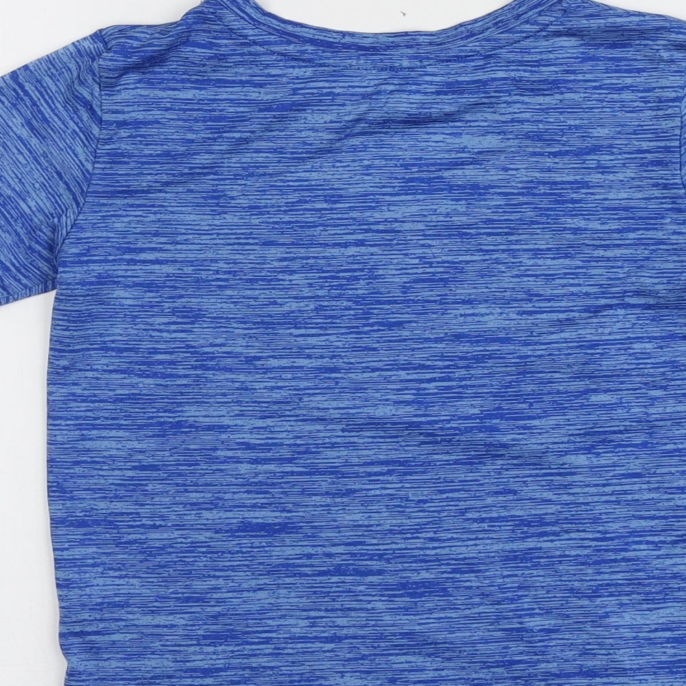 Dunnes Boys Blue 100% Polyester Basic T-Shirt Size 4-5 Years Round Neck