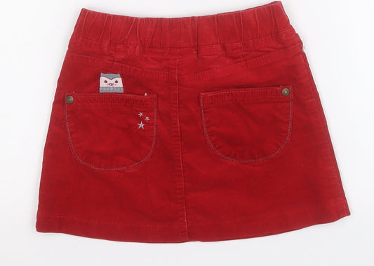 Dunnes Girls Red Polyester A-Line Skirt Size 3-4 Years Regular - Kitten