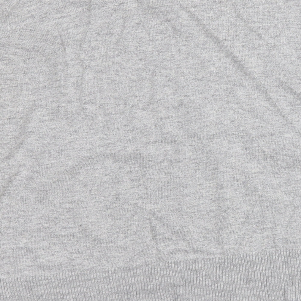 Jack Wills Womens Grey Round Neck Viscose Pullover Jumper Size 10